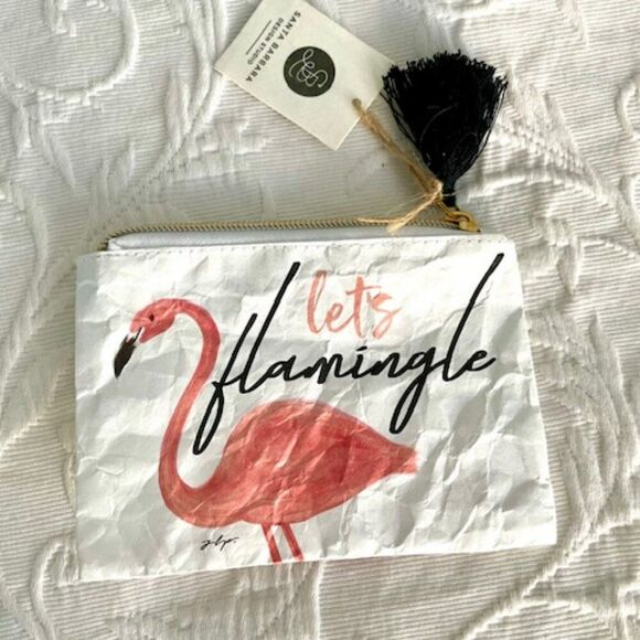 NWT Santa Barbara Design Studio Let's Flamingle Flamingo Bag Purse Clutch - Picture 1 of 5